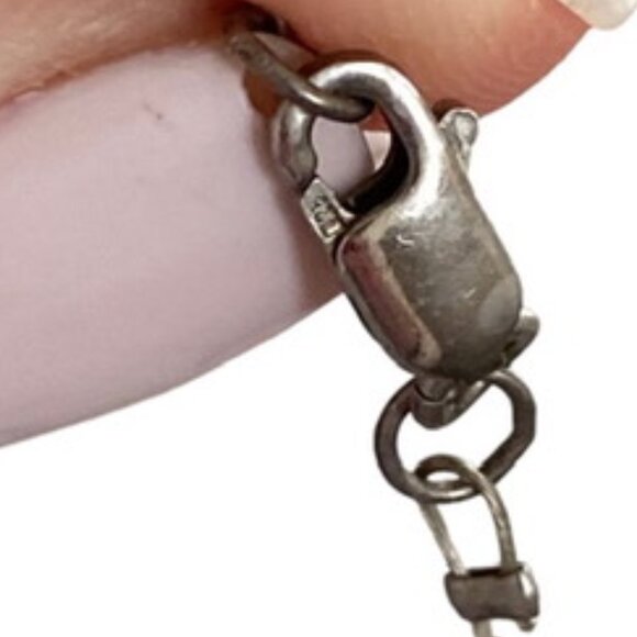 Sterling Silver Beaded Choker Rainbow Art Glass Necklace Modernist Jewelry Artsy - Picture 10 of 13